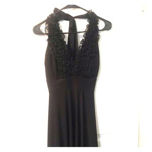 Black halter dress size 4